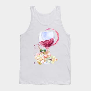 A glass of wine Tank Top